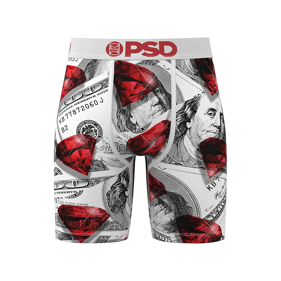 PSD Men's Multicolor MMF Boxer Briefs Large Underwear (Knit) - 424180046-MUL-L