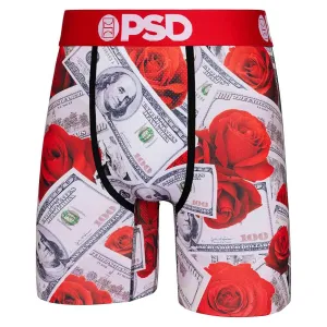 PSD Men's Multicolor Money Print Boxer Briefs Large Underwear (Knit) - 324180192-MUL-L