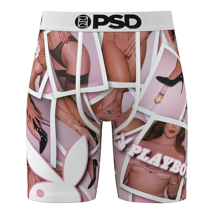 PSD Men's Multicolor Playboy Frames Boxer Briefs Extra Large Underwear - 324180003-MUL-XL