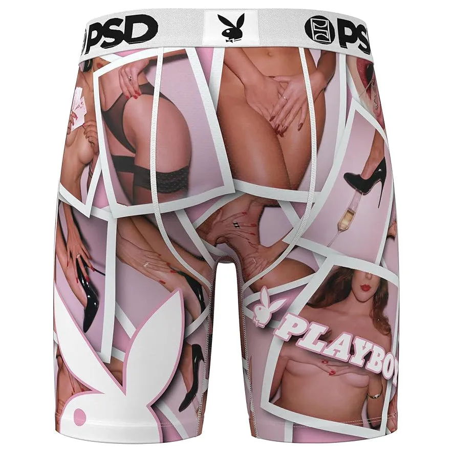 PSD Men's Multicolor Playboy Frames Boxer Briefs Extra Large Underwear - 324180003-MUL-XL