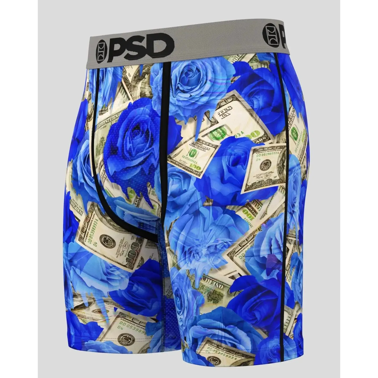 PSD Men's Multicolor Ro$Es Melt Boxer Briefs Extra Large Underwear - 224180021-MUL-XL