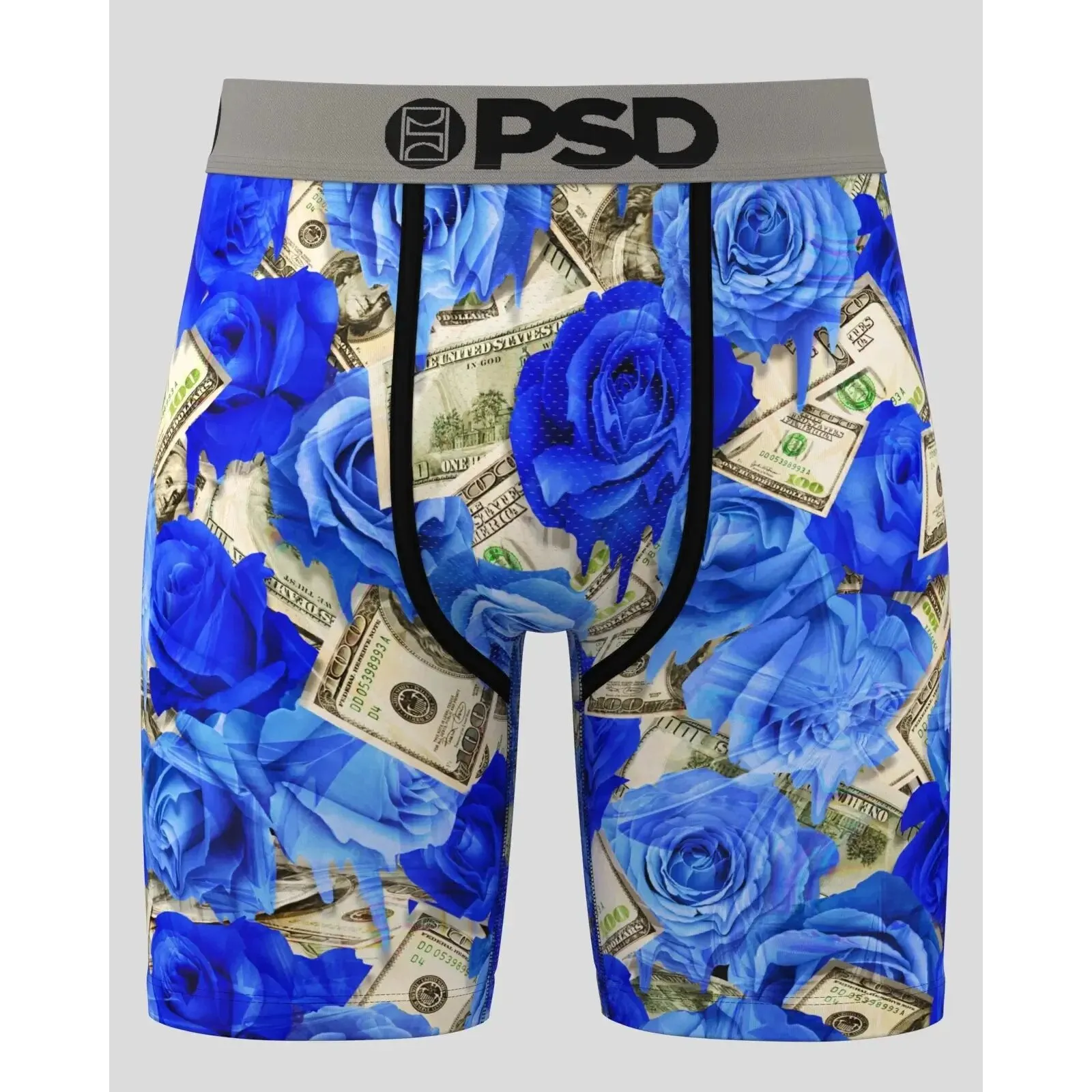 PSD Men's Multicolor Ro$Es Melt Boxer Briefs Extra Large Underwear - 224180021-MUL-XL