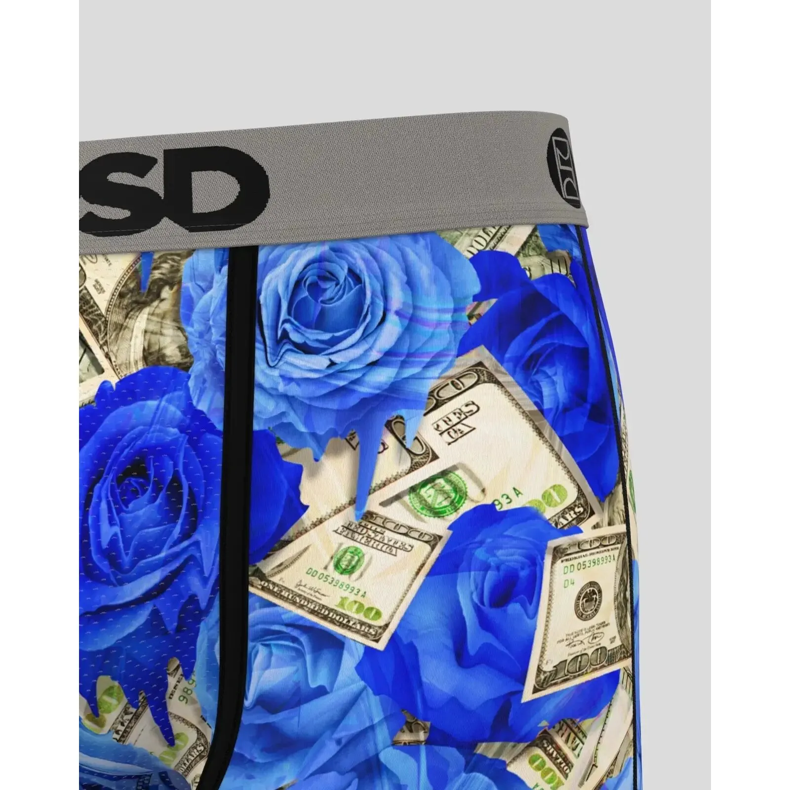 PSD Men's Multicolor Ro$Es Melt Boxer Briefs Extra Large Underwear - 224180021-MUL-XL