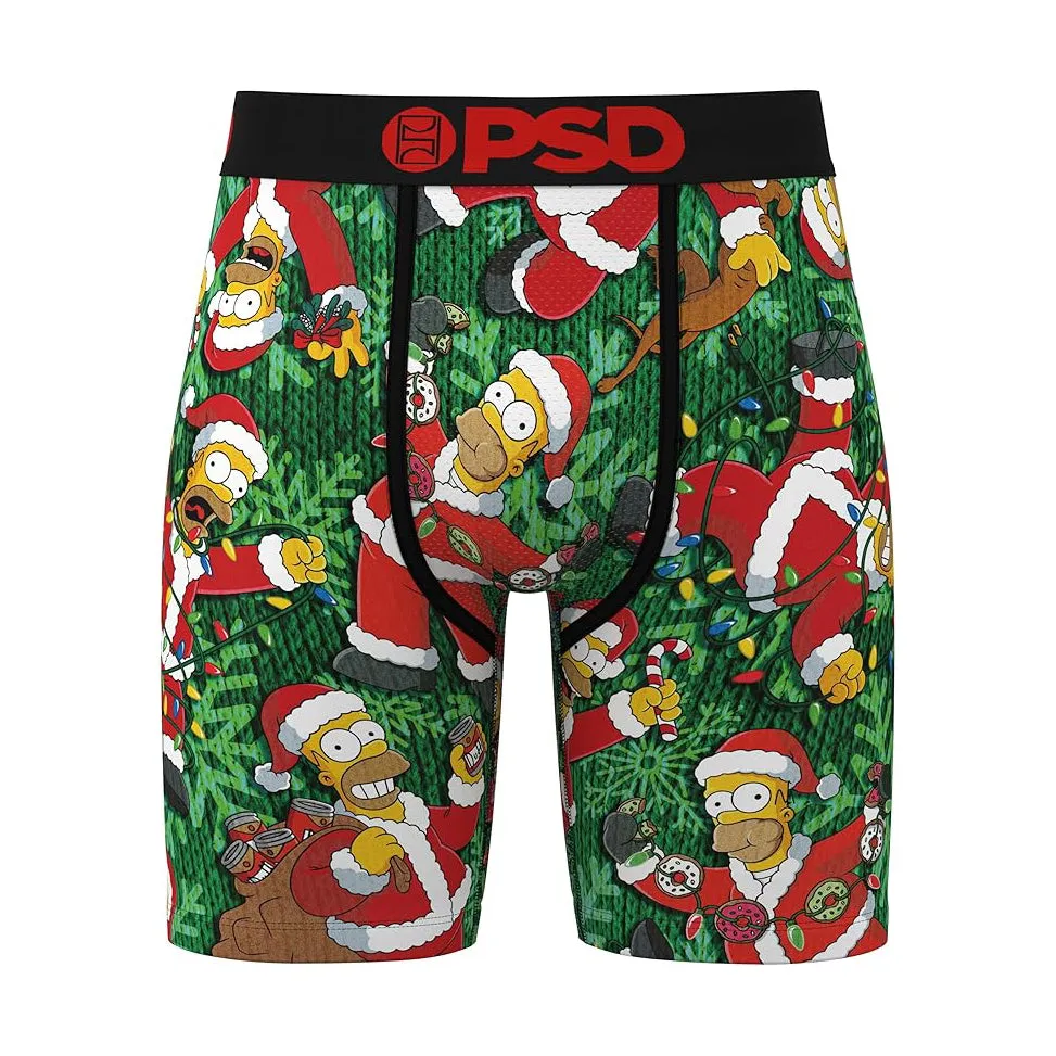 PSD Men's Multicolor Simpsons Boxer Briefs Large Underwear (Knit) - 424180021-MUL-L