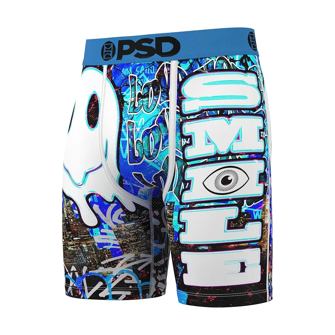 PSD Men's Multicolor Smile Order Boxer Briefs Small Underwear - 324180095-MUL-S