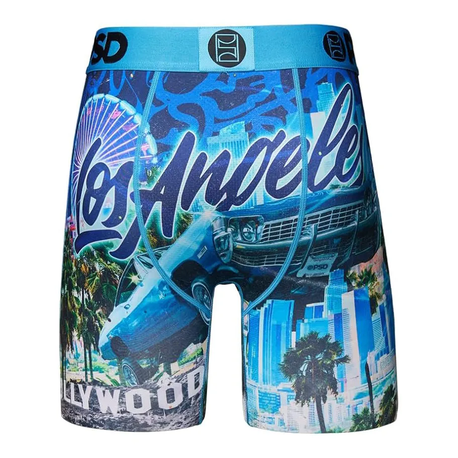PSD Men's Multicolor Travel Destination Boxer Briefs Small Underwear - 424180087-MUL-S