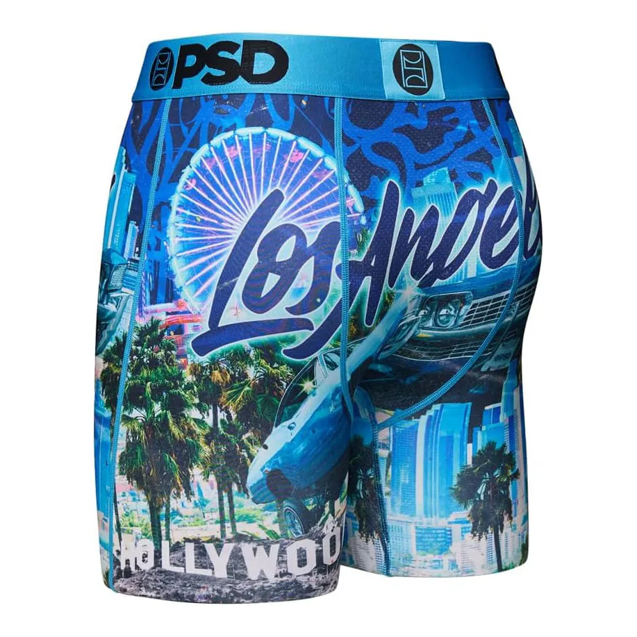 PSD Men's Multicolor Travel Destination Boxer Briefs Small Underwear - 424180087-MUL-S