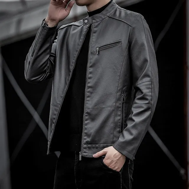 PU Leather Men's Jackets