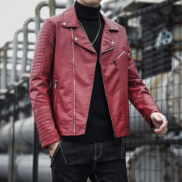 PU Leather Men's Jackets
