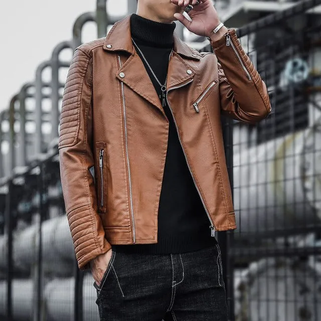 PU Leather Men's Jackets