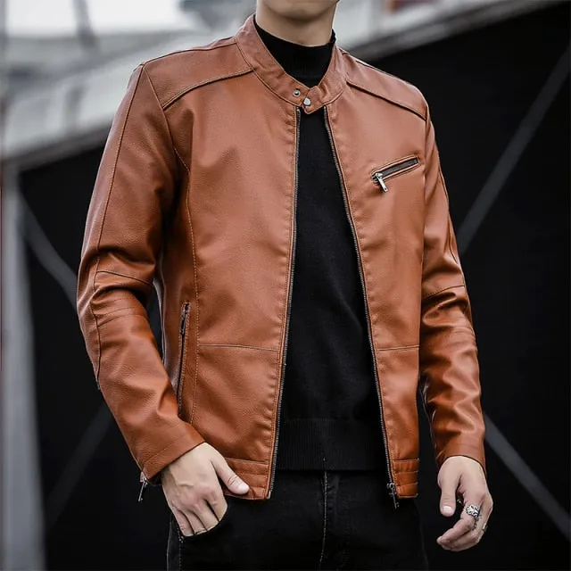 PU Leather Men's Jackets