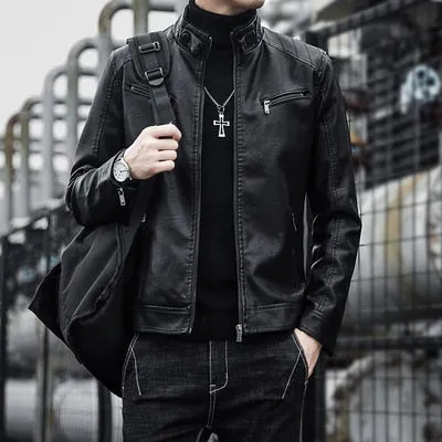PU Leather Men's Jackets