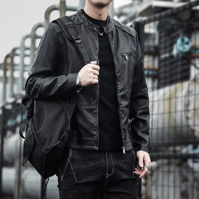 PU Leather Men's Jackets