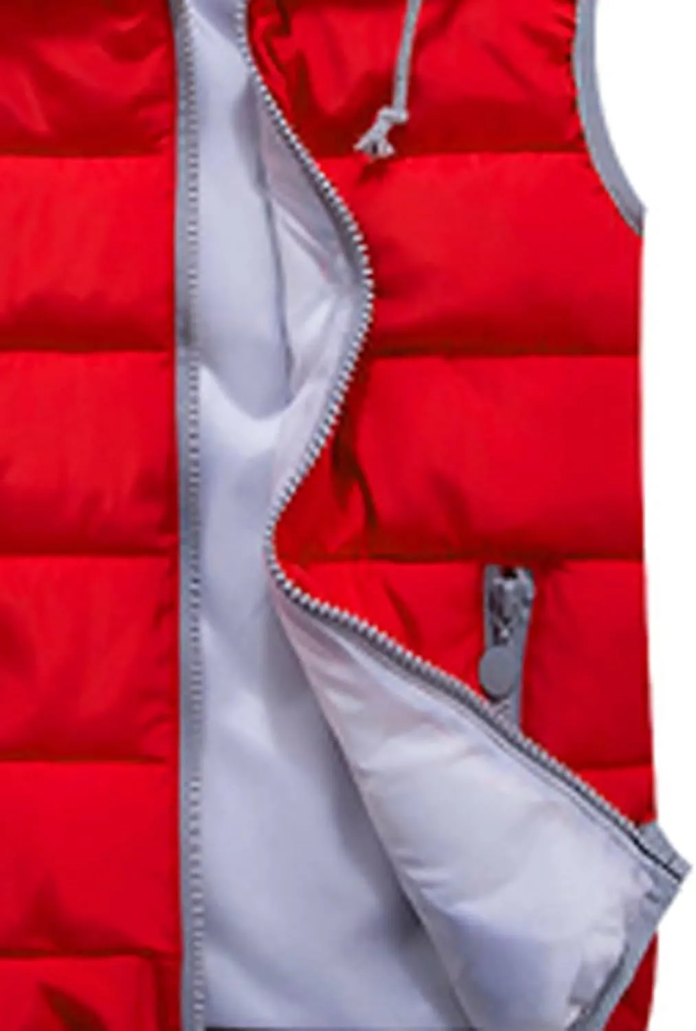 Puffer Vest Women Zip Up Quilted Padded Winter Sleeveless Hooded Vest Gilet Warm Jacket Womens Vests Outerwear
