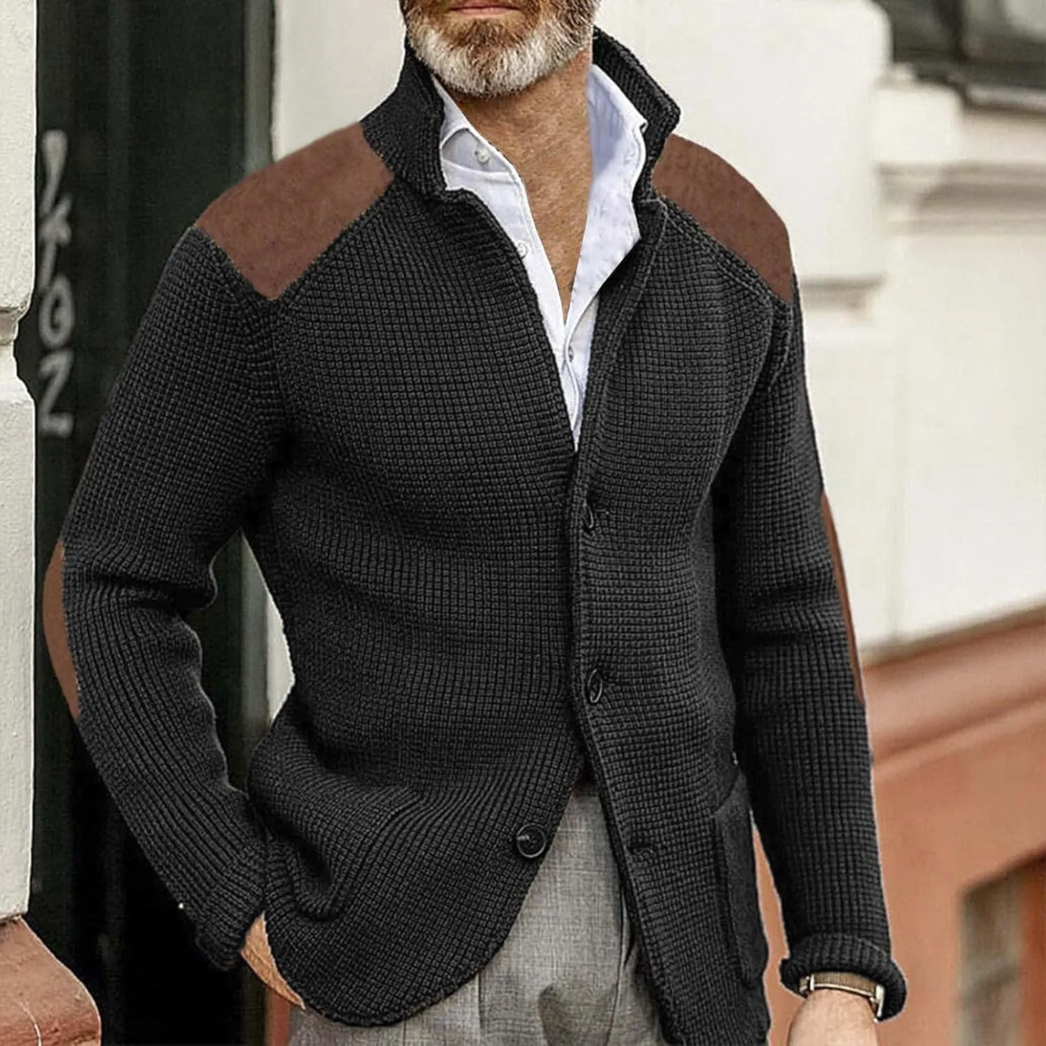 Pull Over Sweaters Mens Fashion Casual Personality Christmas Printed Couple Sweater Pullover Mens Button Down