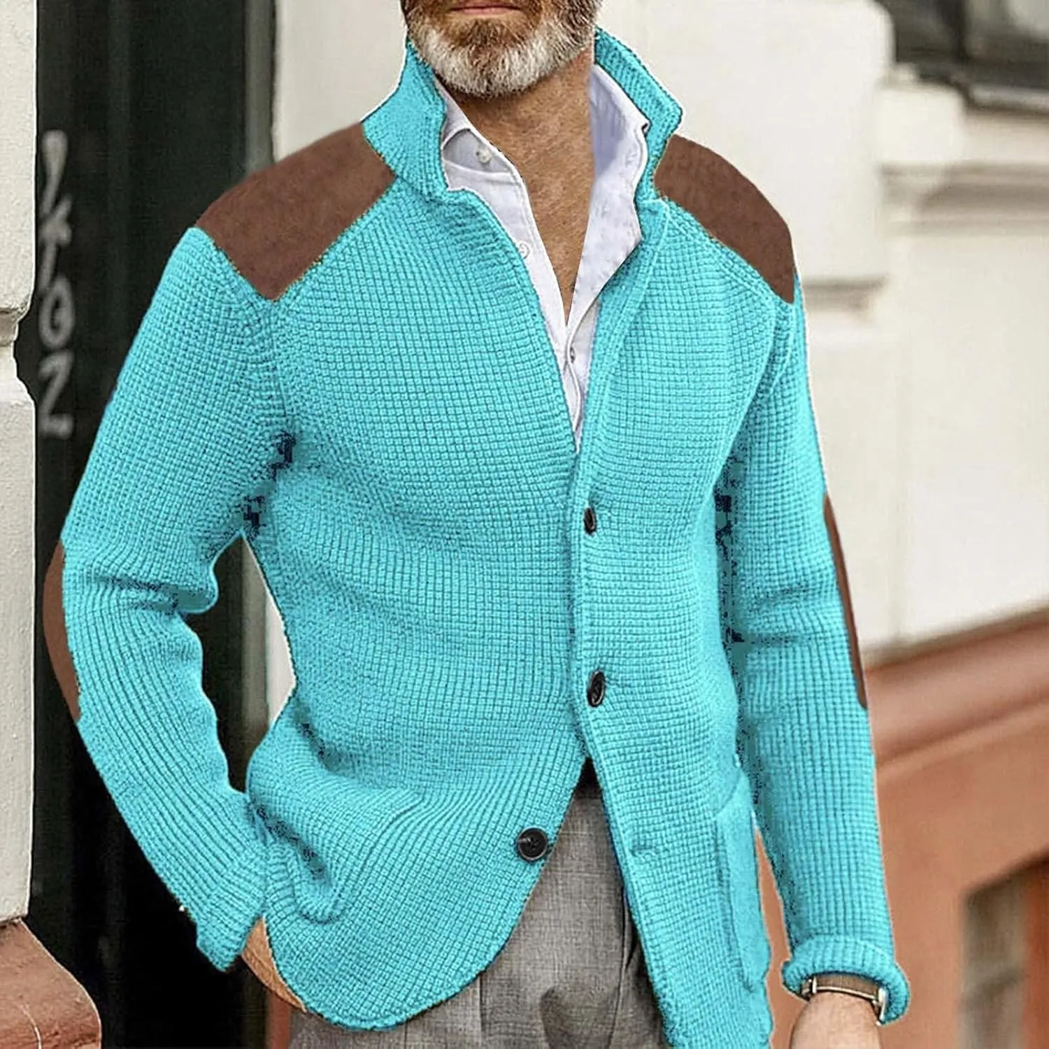 Pull Over Sweaters Mens Fashion Casual Personality Christmas Printed Couple Sweater Pullover Mens Button Down