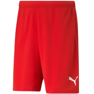 Puma teamRISE Men's Performance Red Shorts - Quick-Dry and Flexible Fit for Ultimate Training