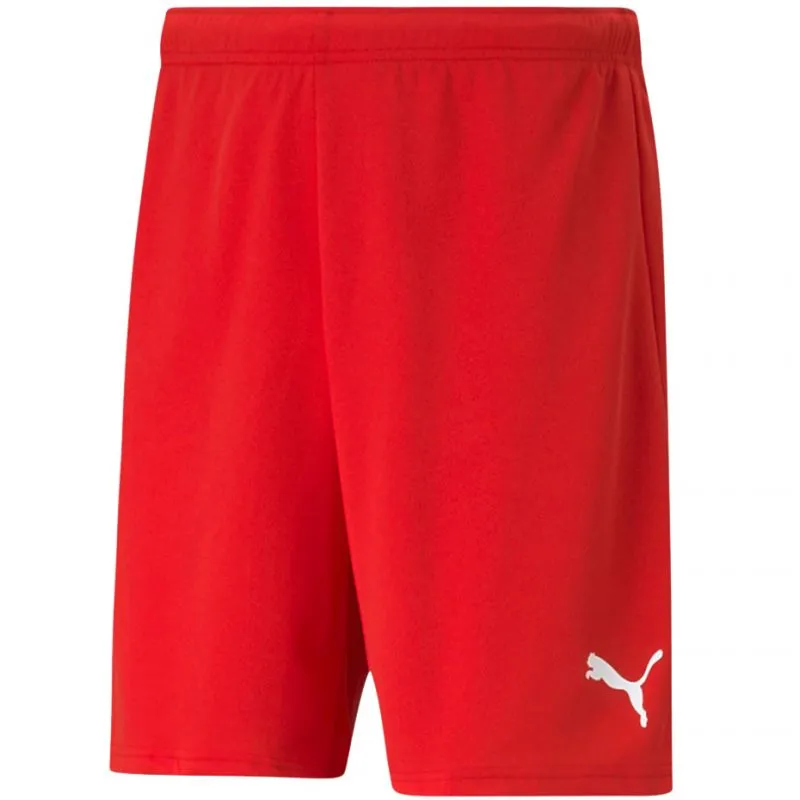 Puma teamRISE Men's Performance Red Shorts - Quick-Dry and Flexible Fit for Ultimate Training