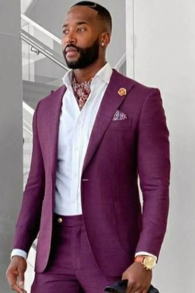 Purple blazer for men