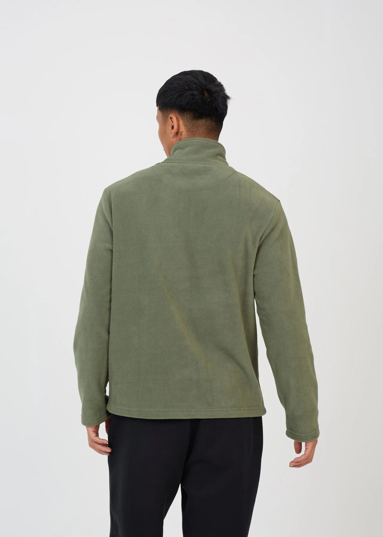 QUARTER ZIP FUNNEL NECK COLOURBLOCK FLEECE