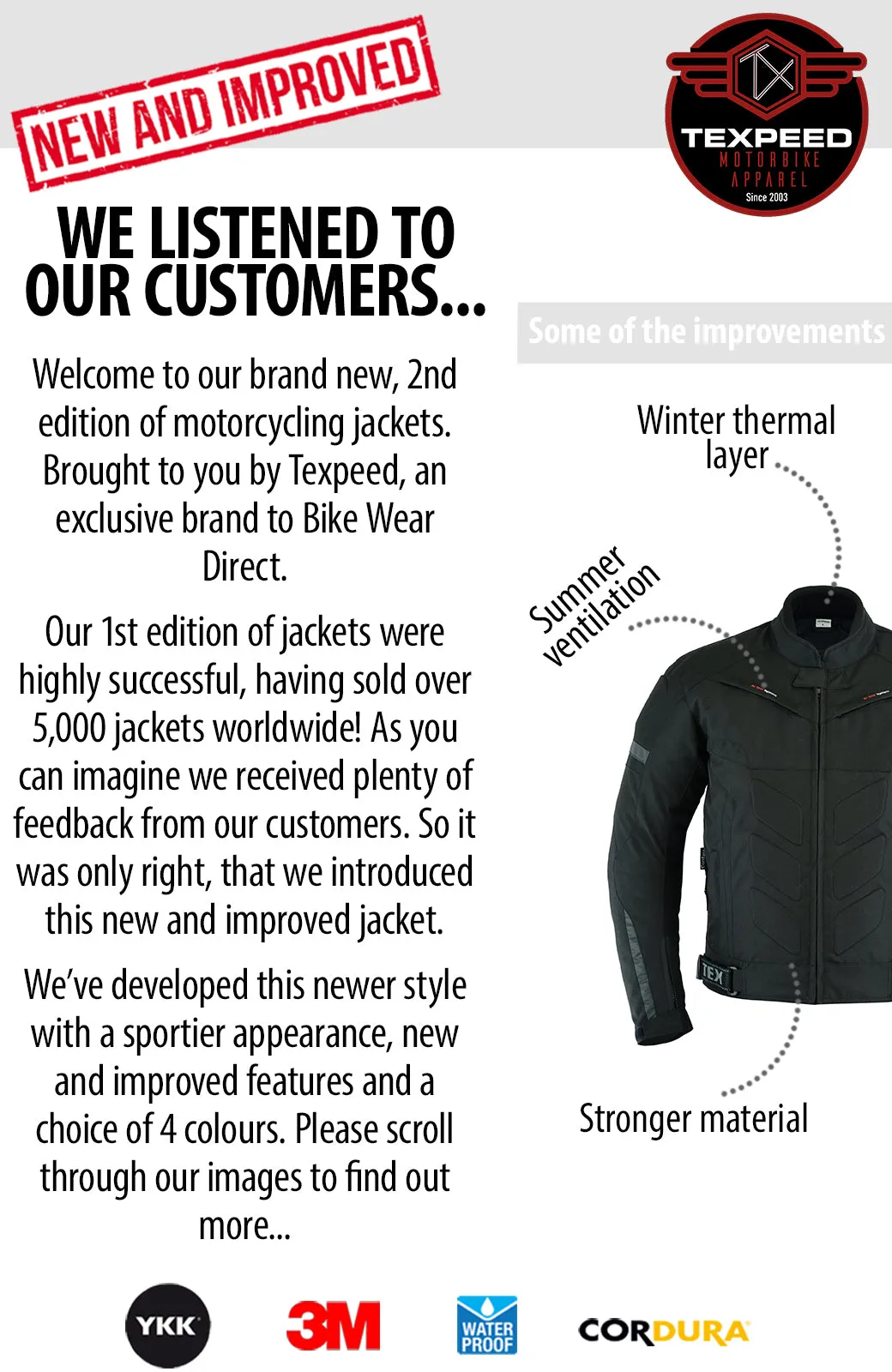 Racing Blue Cordura Motorcycle Jacket