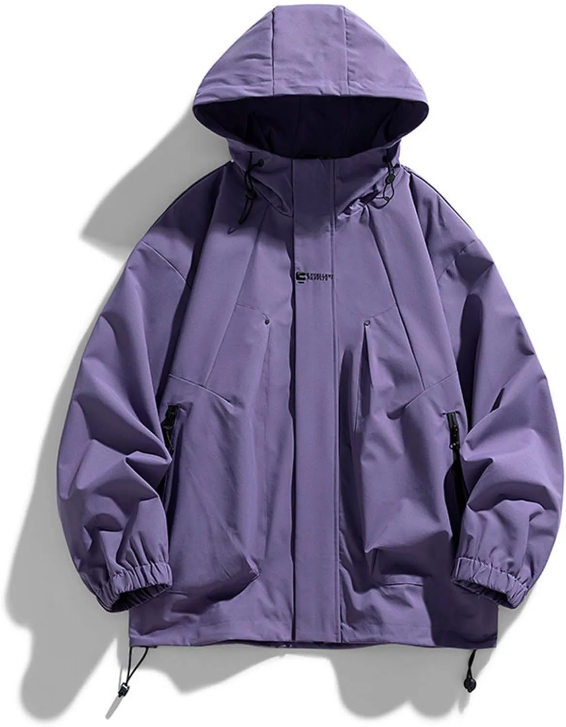 Rain Jackets for Men 2024 Fall Waterproof Lightweight Hooded Raincoat Outdoor Hiking Travel Windbreaker with Pockets