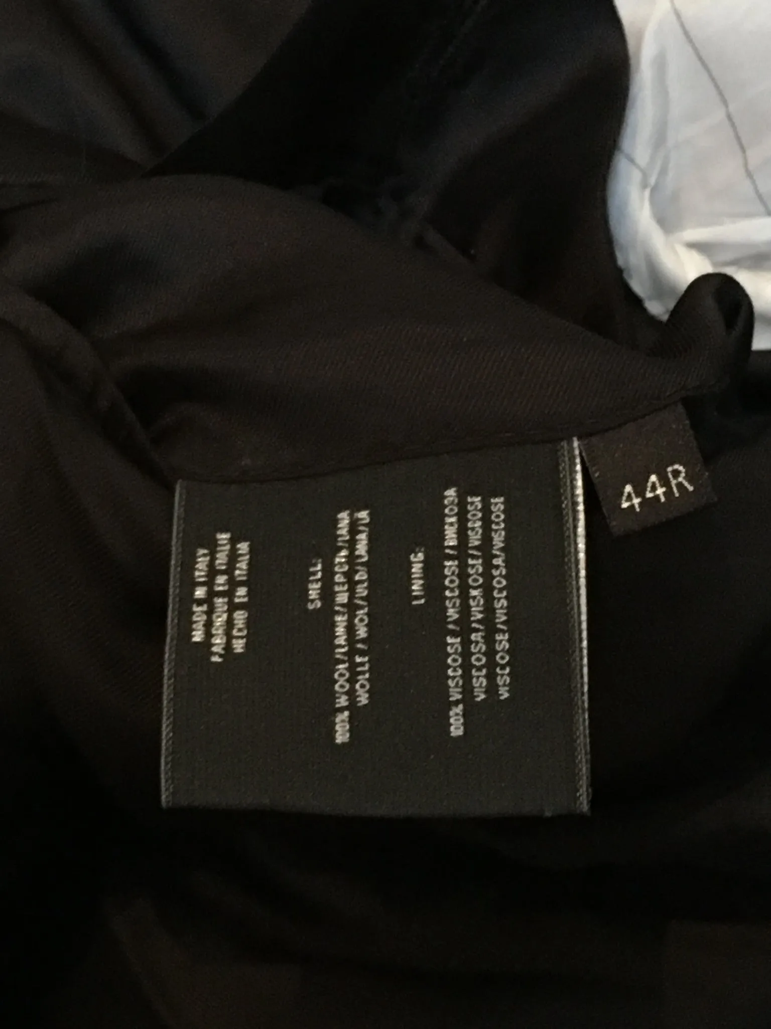 RALPH LAUREN BLACK LABEL WOOL TWO-PIECE TUXEDO SUIT SIZE 44R 37 XXL (TROUSERS) MEN