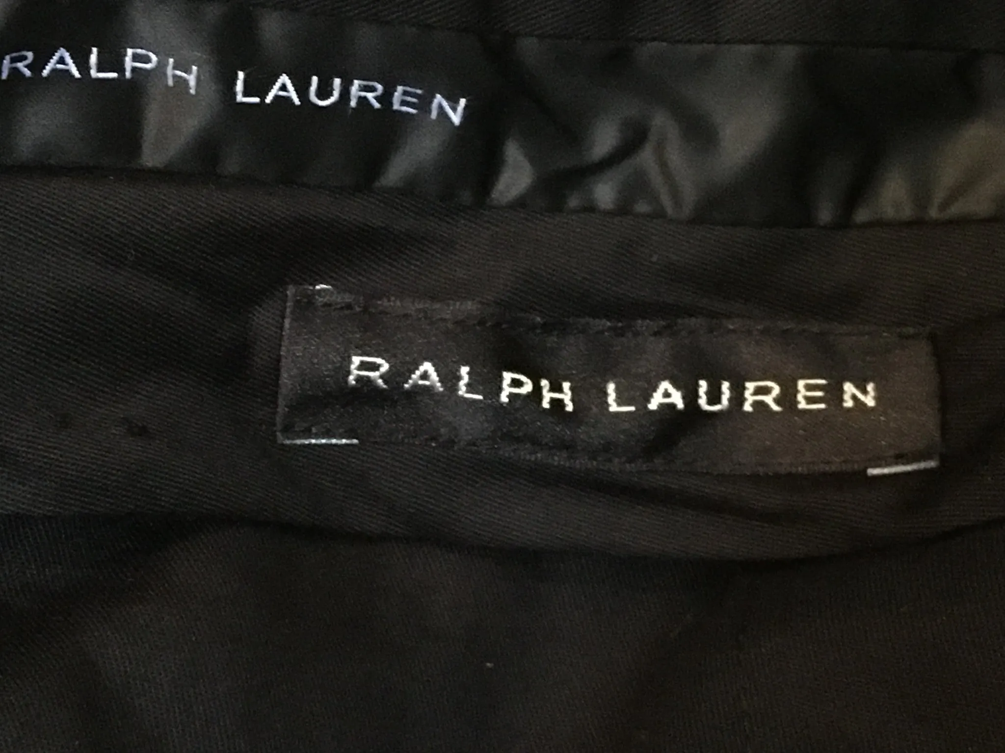 RALPH LAUREN BLACK LABEL WOOL TWO-PIECE TUXEDO SUIT SIZE 44R 37 XXL (TROUSERS) MEN