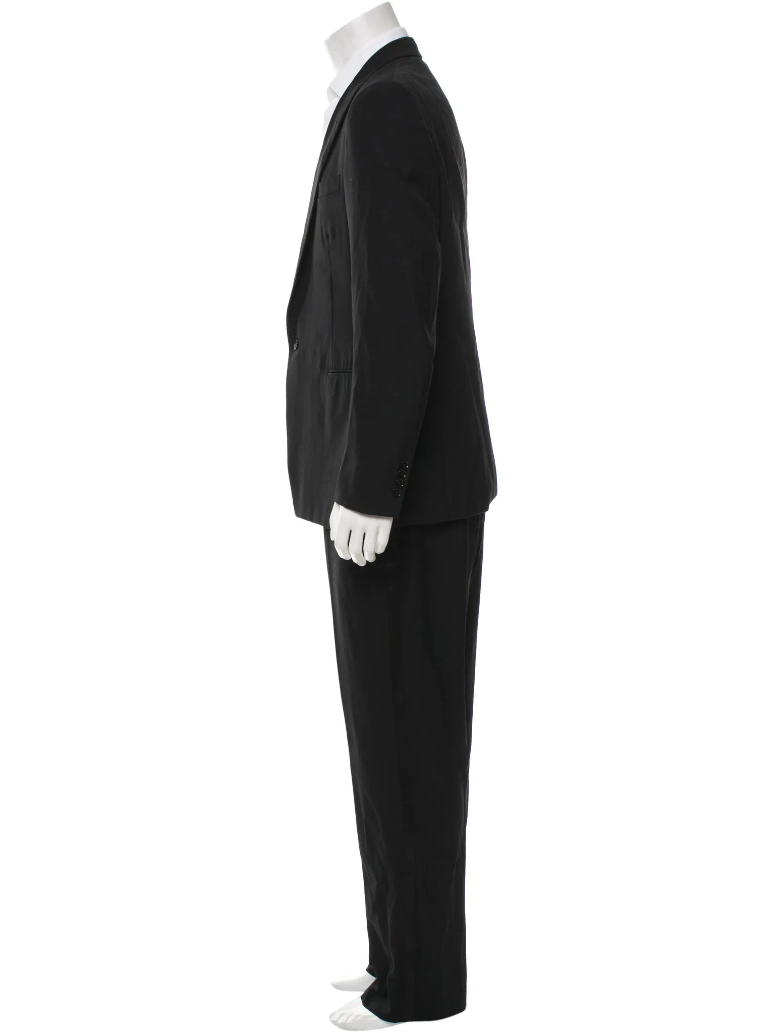 RALPH LAUREN BLACK LABEL WOOL TWO-PIECE TUXEDO SUIT SIZE 44R 37 XXL (TROUSERS) MEN