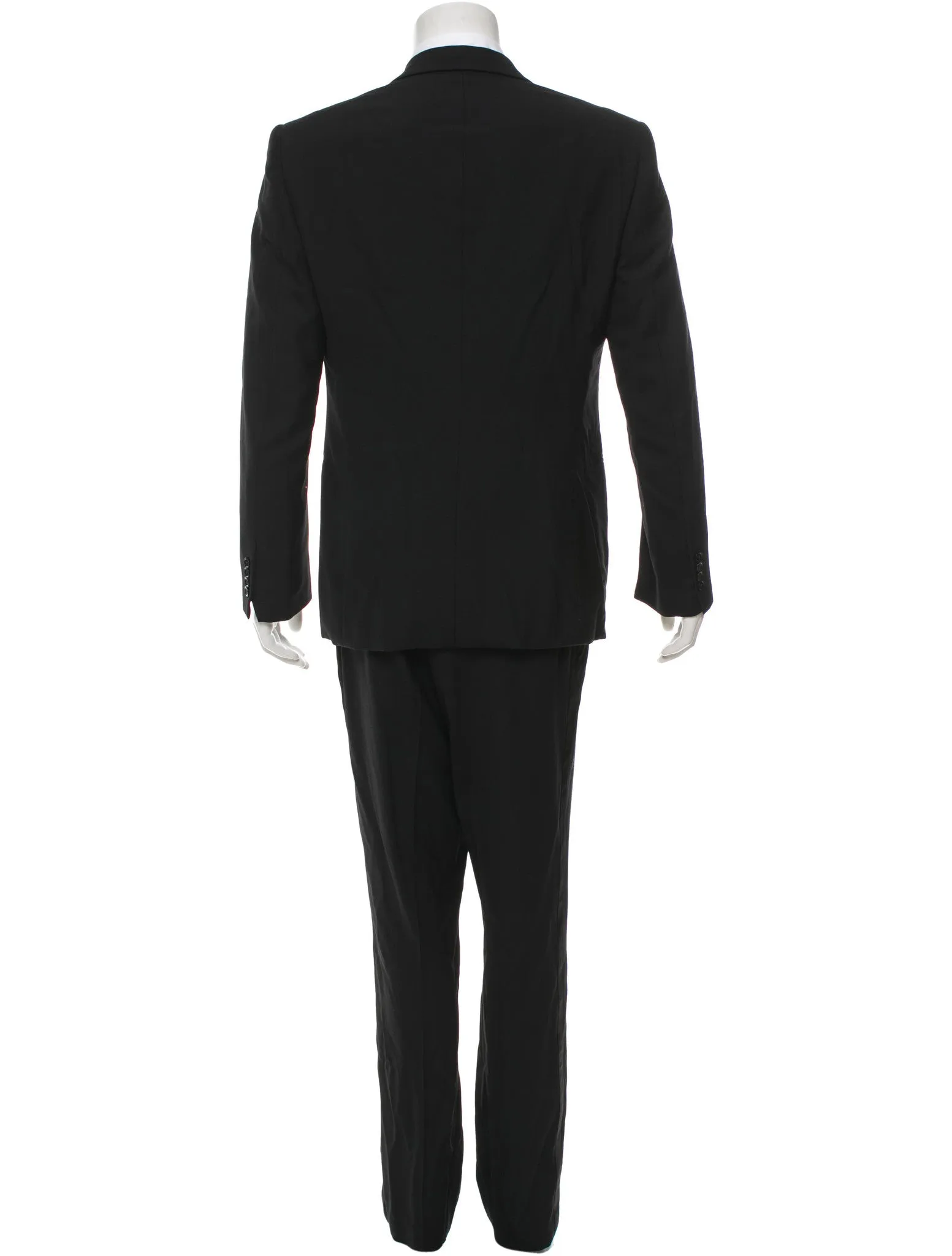 RALPH LAUREN BLACK LABEL WOOL TWO-PIECE TUXEDO SUIT SIZE 44R 37 XXL (TROUSERS) MEN