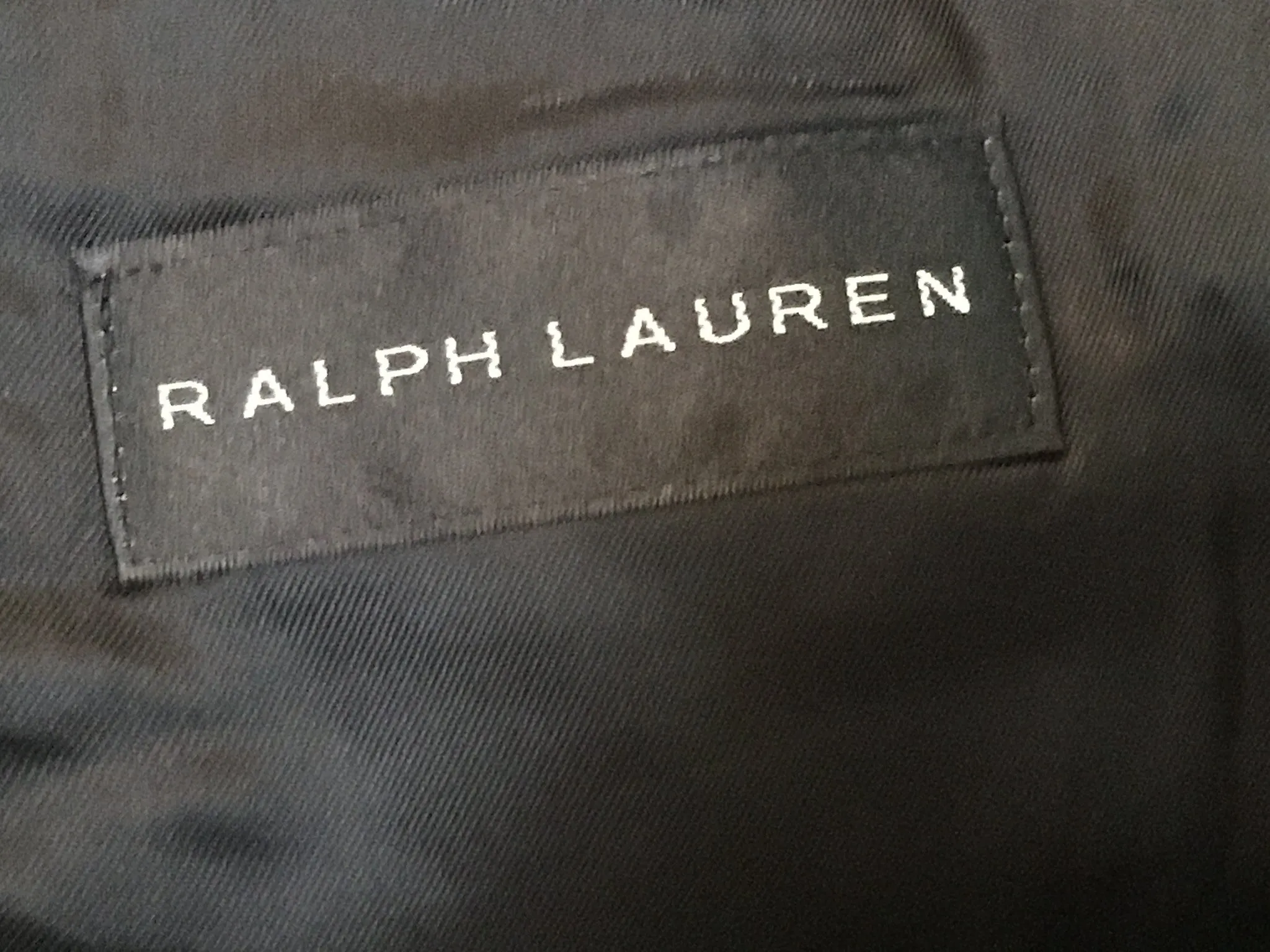 RALPH LAUREN BLACK LABEL WOOL TWO-PIECE TUXEDO SUIT SIZE 44R 37 XXL (TROUSERS) MEN