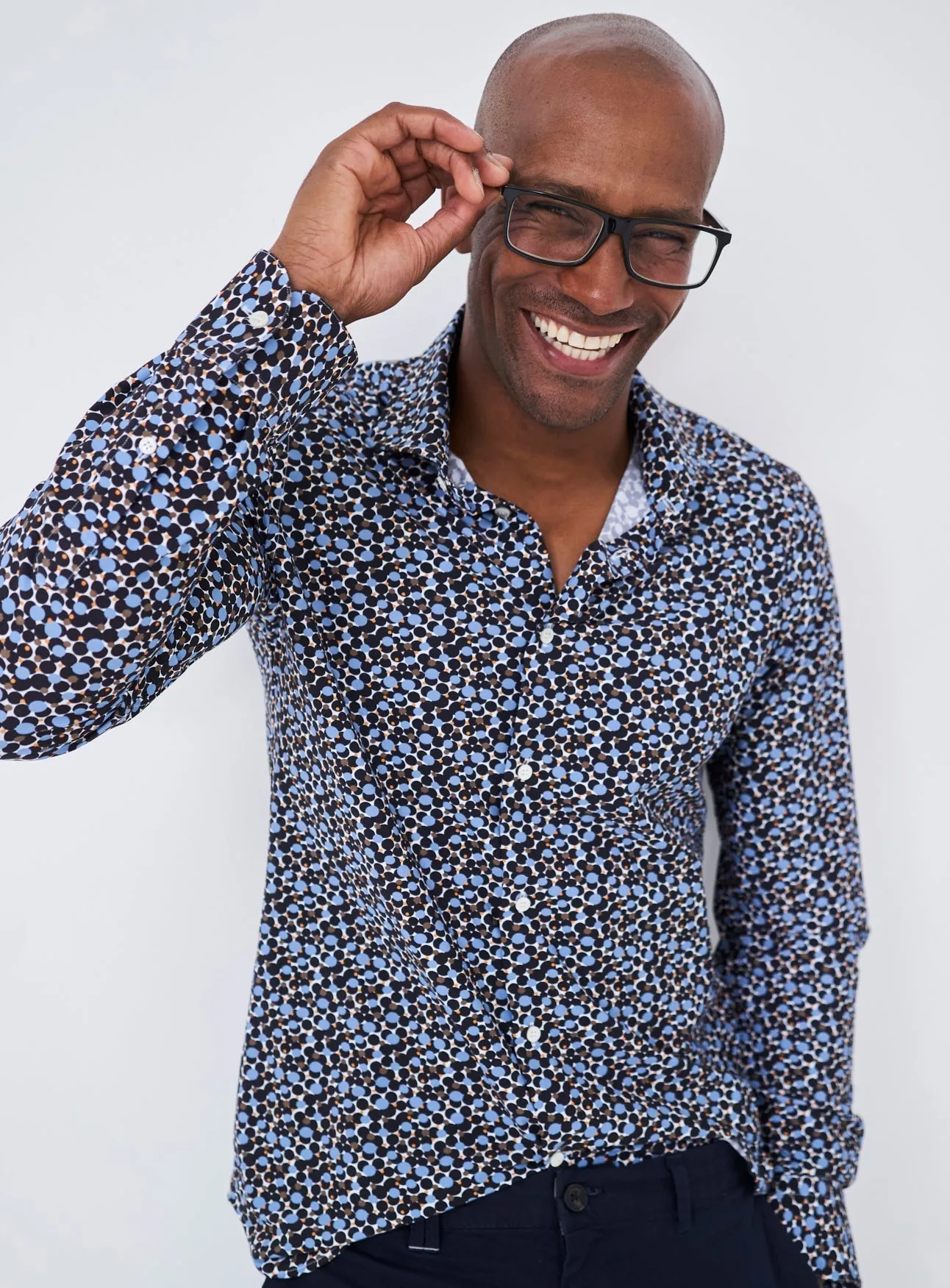 Recycled Multi Print Party Comfort Shirt