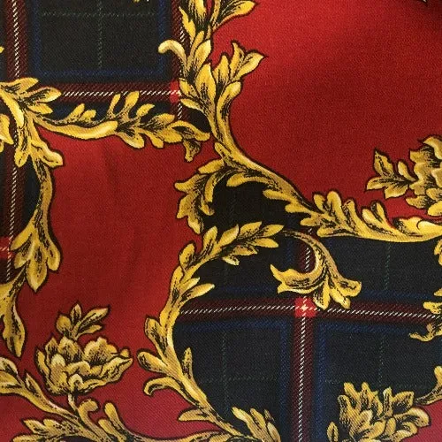 Red | Challi Scroll Print - SKU 6151 #U63