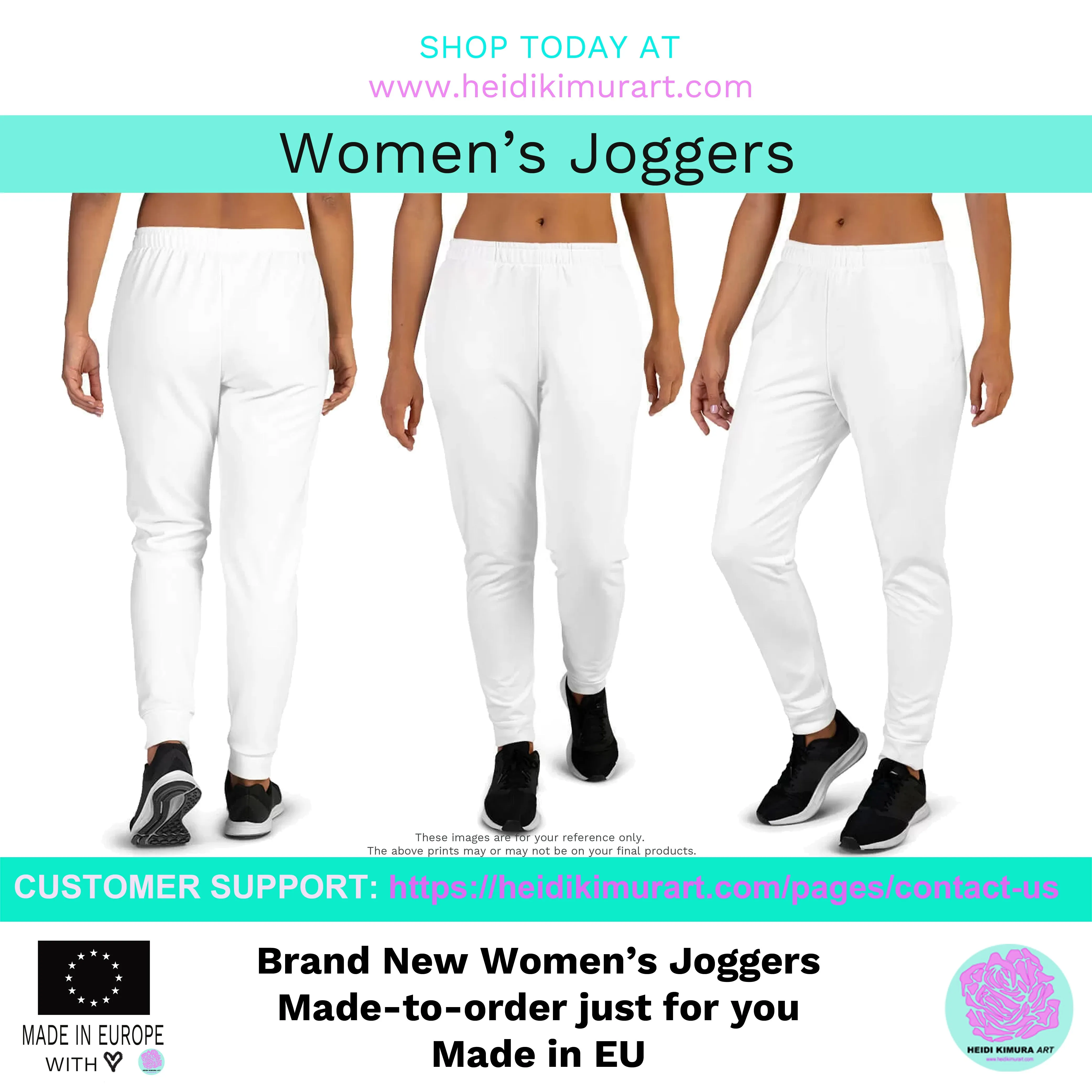 Red Tiger Striped Women's Joggers, Best Animal Print Designer Sweatpants For Ladies-Made in EU