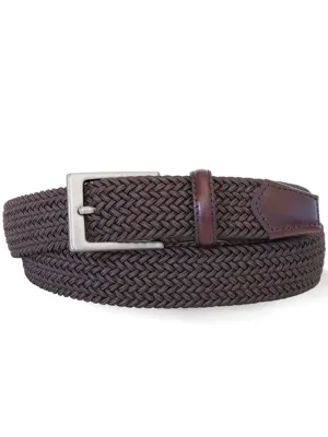 Robert Charles Belts - 1003 Leather & Cotton Blend Mens Belt - 32mm leather width - Made in Italy