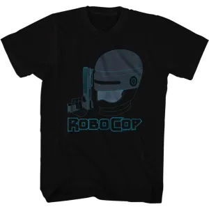 Robocop Faded Blue Men's T-Shirt