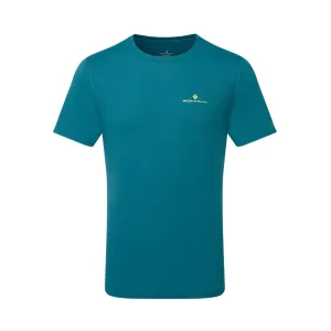 Ronhill | Men's Core S/S Tee - Deep Teal/Acid