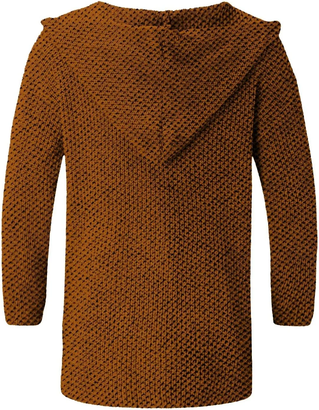 RTRDE Mens Long Jacket Cardigan Open Front Fall Casual Winter Warm Knit Sweater Coat Outwear, XL-5XL