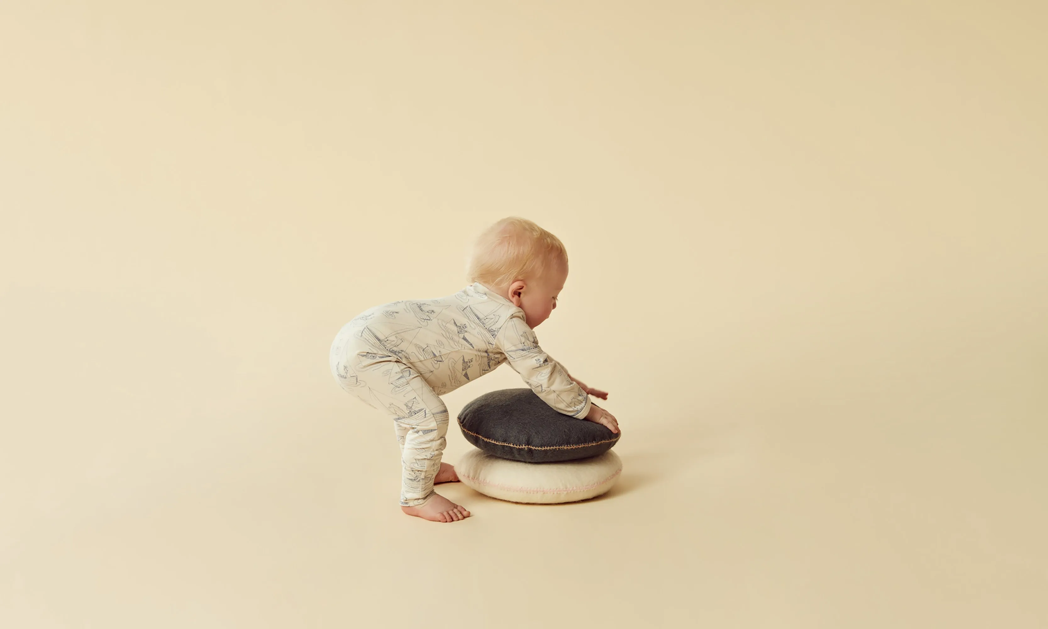 Sail Away Organic Zipsuit with Feet