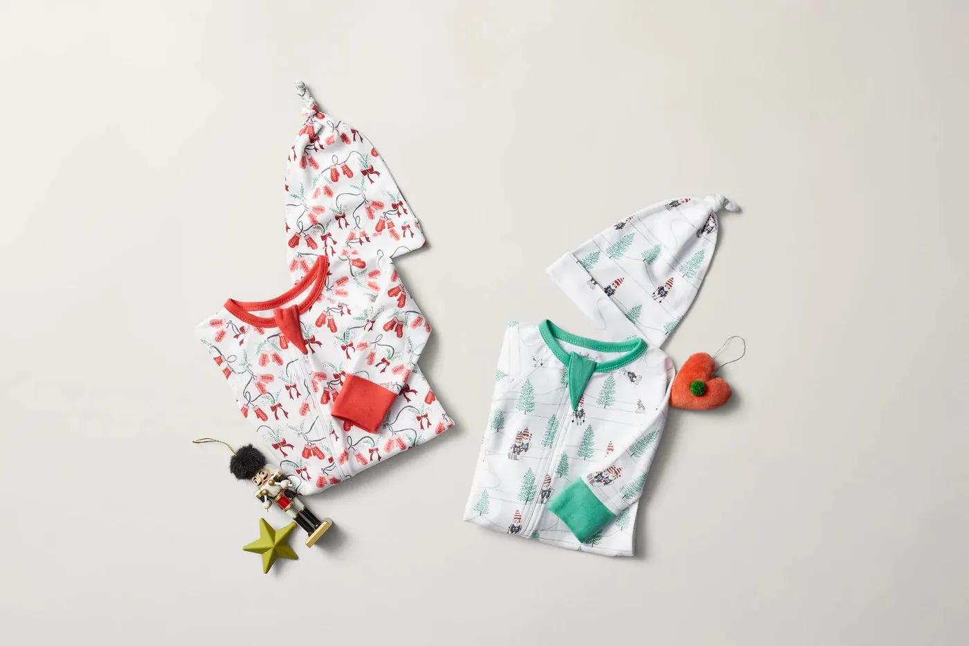 Sapling Child Organic Mittens Zip Romper