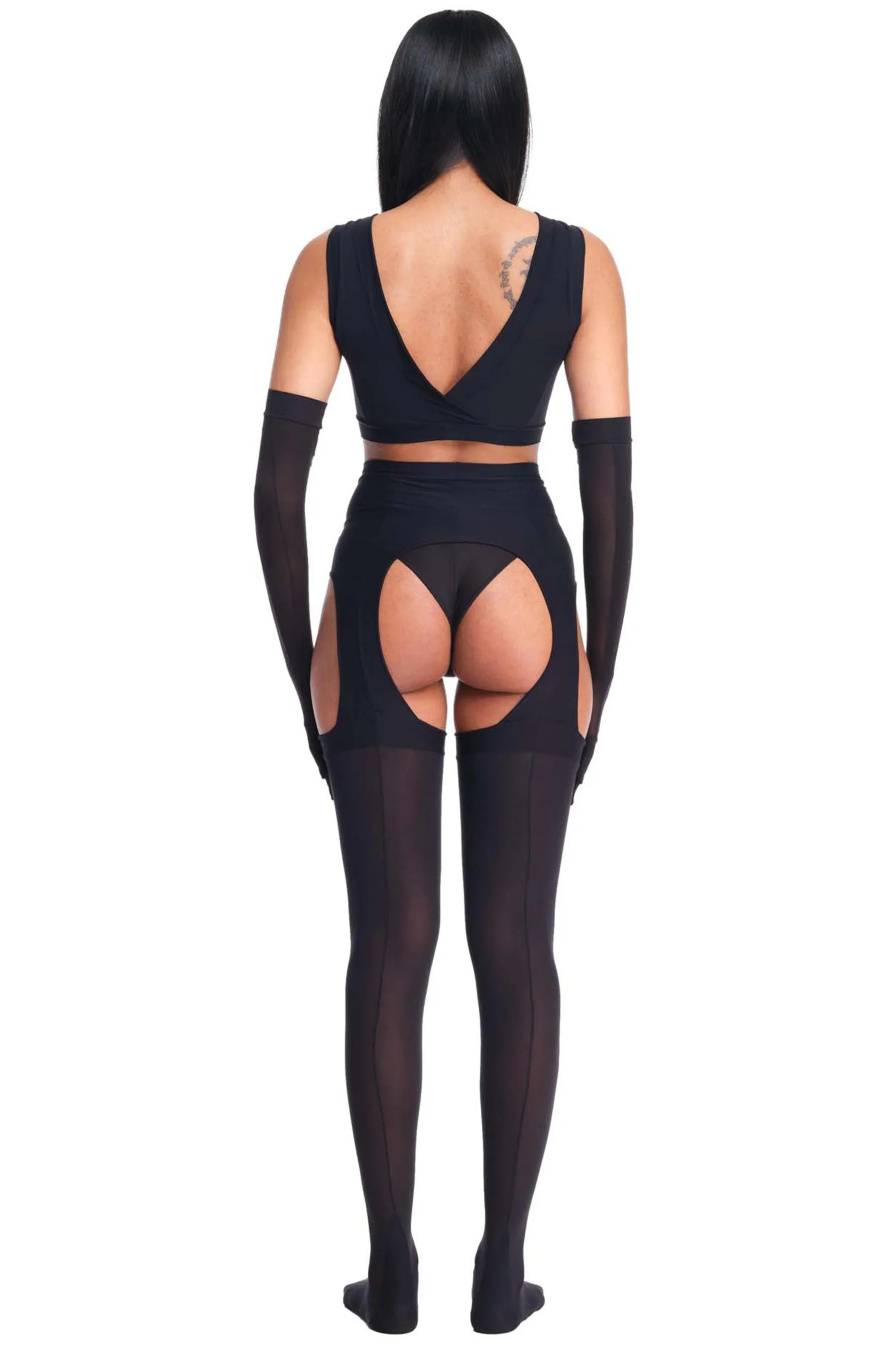 Sever Suspender Tights