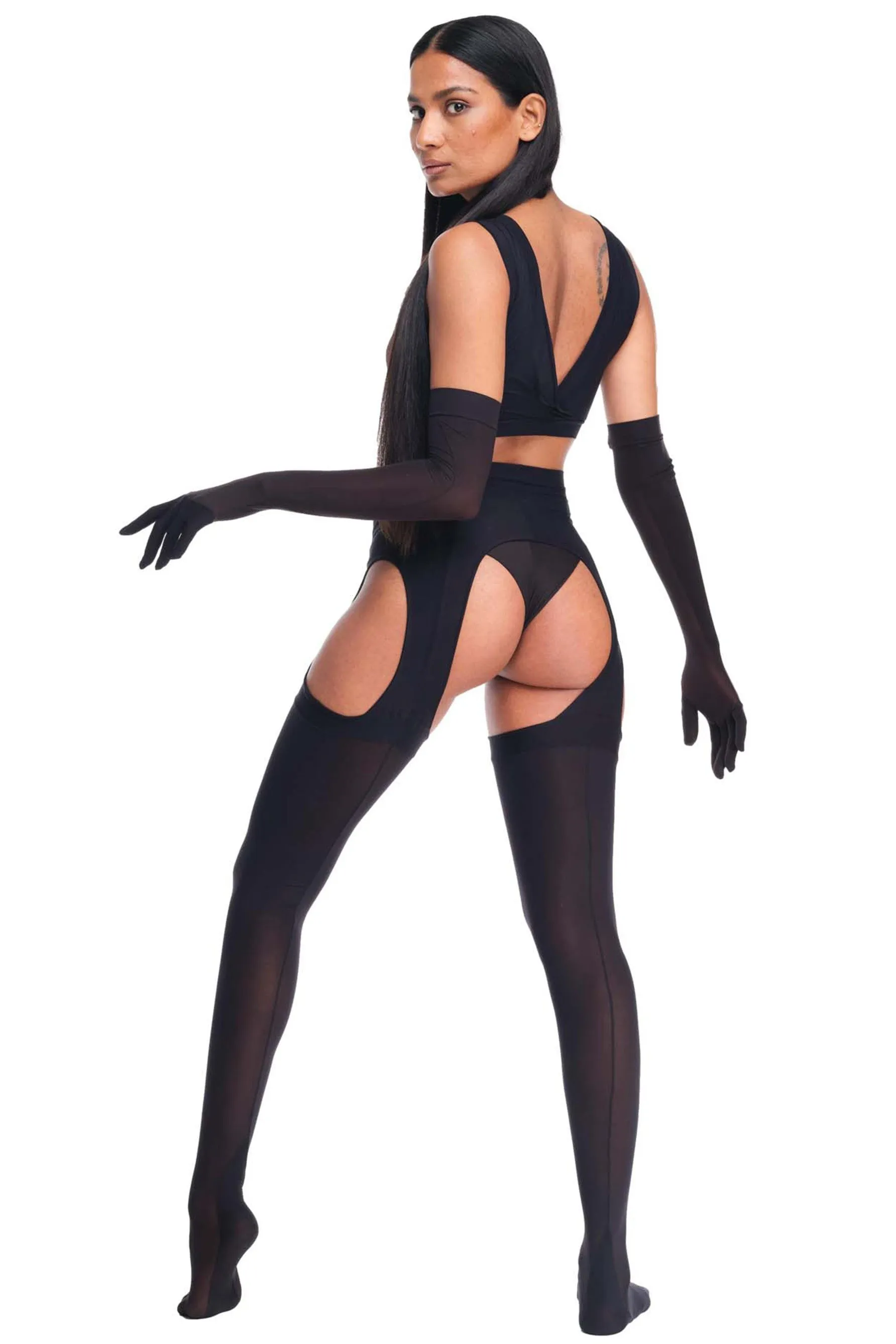 Sever Suspender Tights