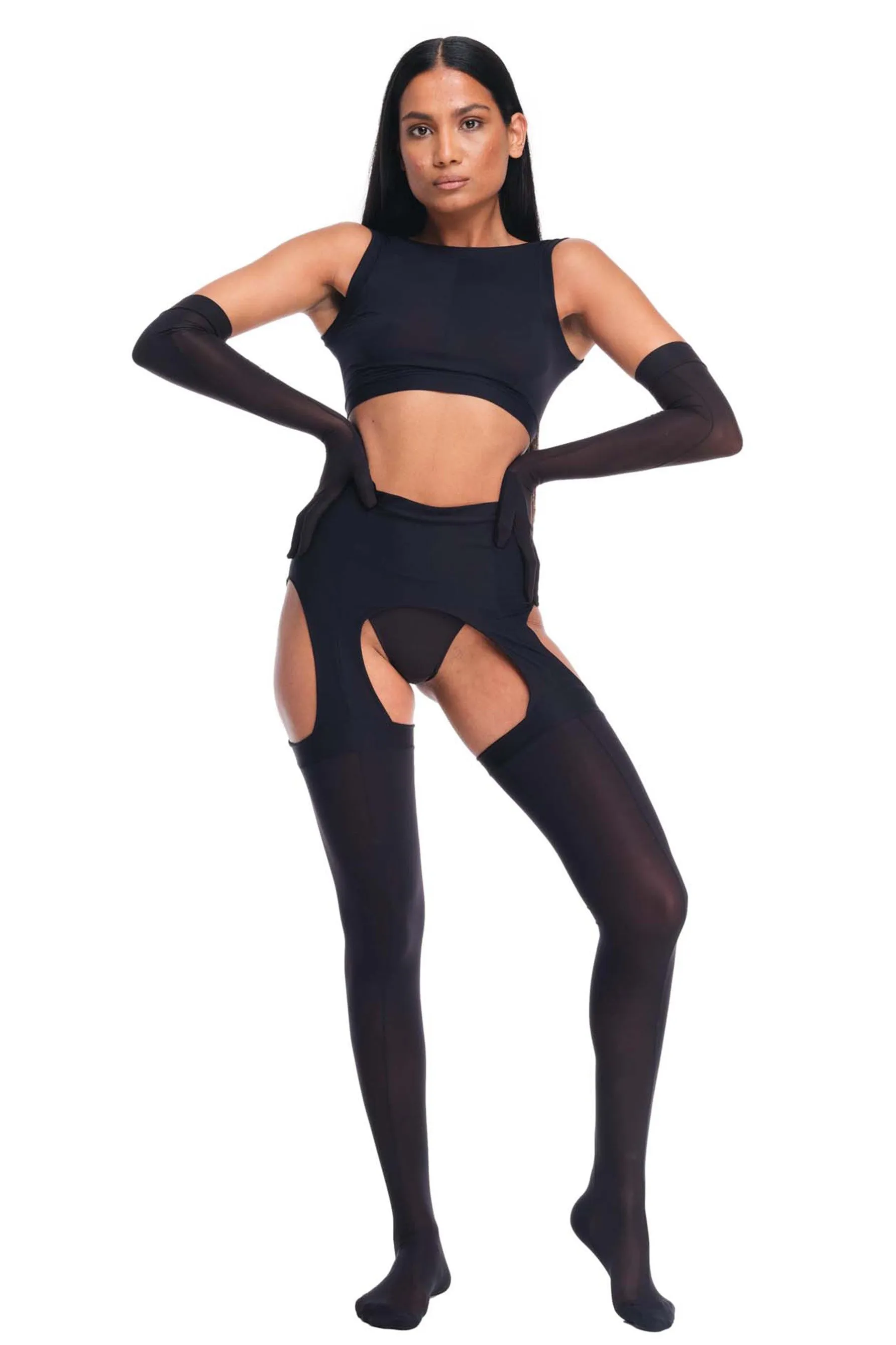 Sever Suspender Tights