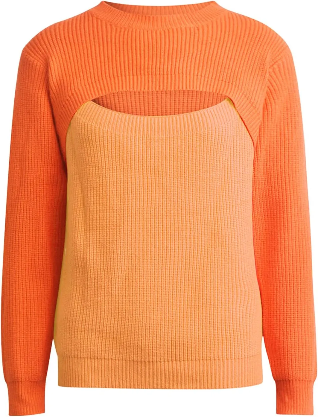 SHAOBGE Womens Sweaters Striped Polo Sweater Black Cropped Sweater Chenille Crewneck Sweater Womens
