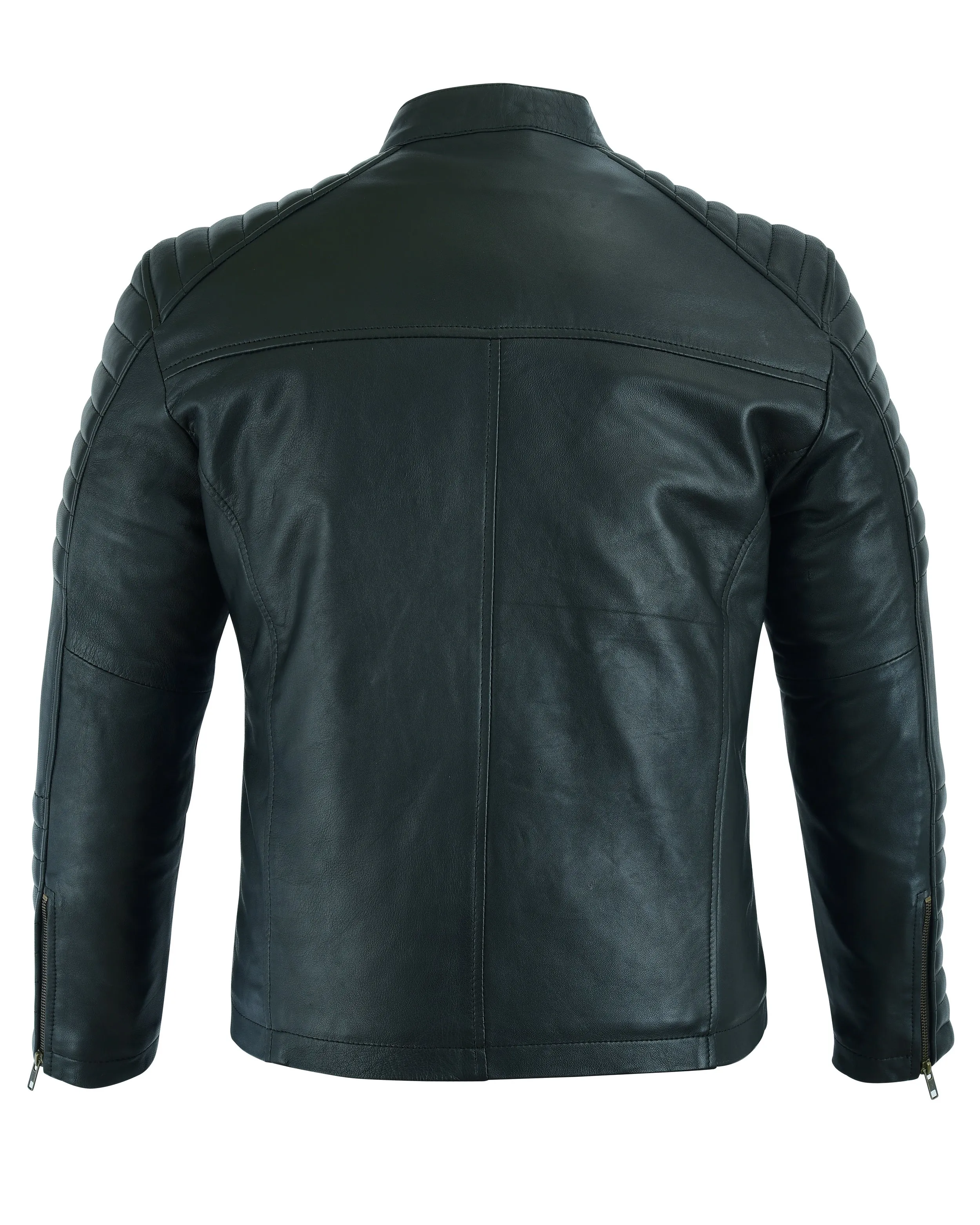 Signature City Casual Black Leather Jacket