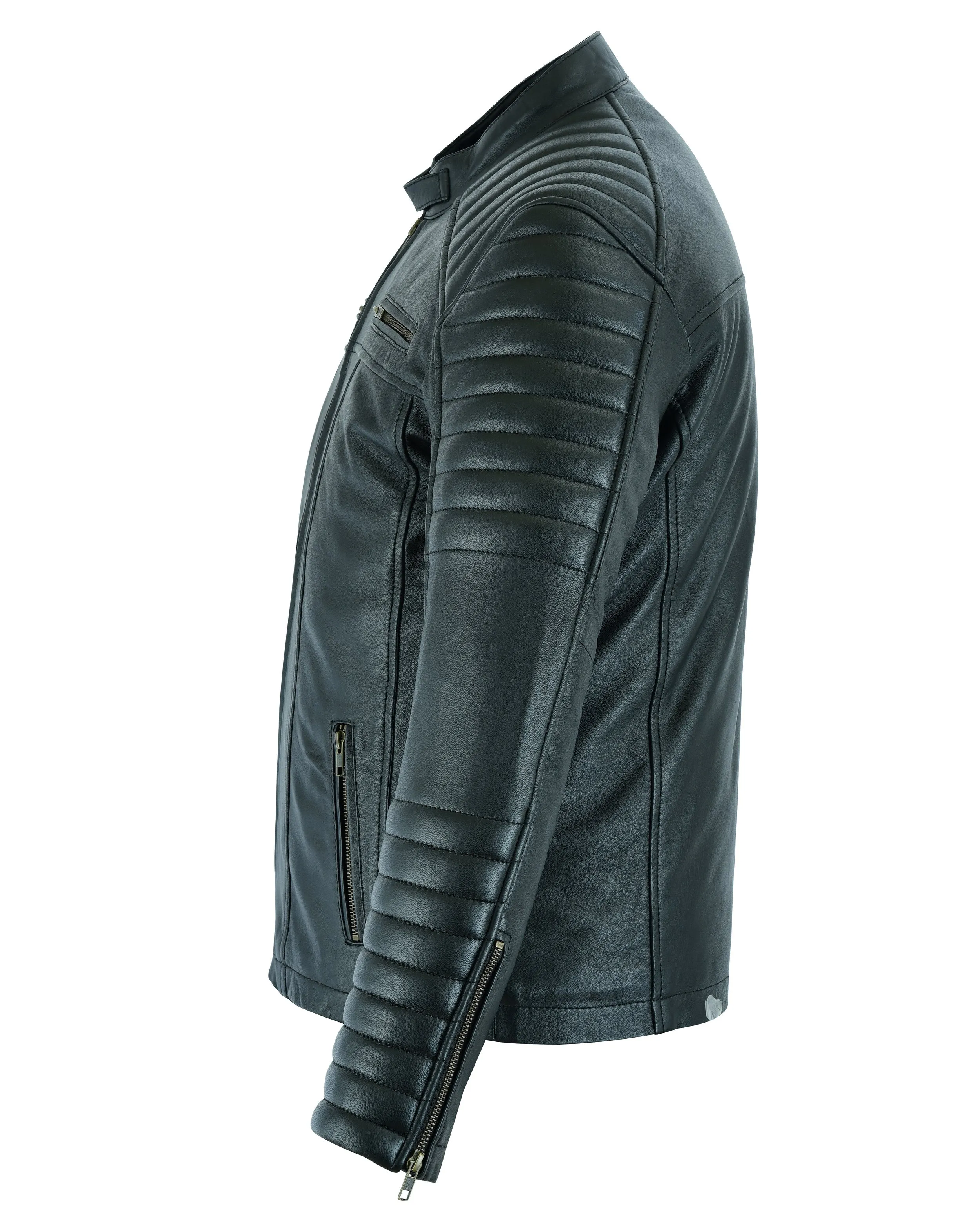 Signature City Casual Black Leather Jacket