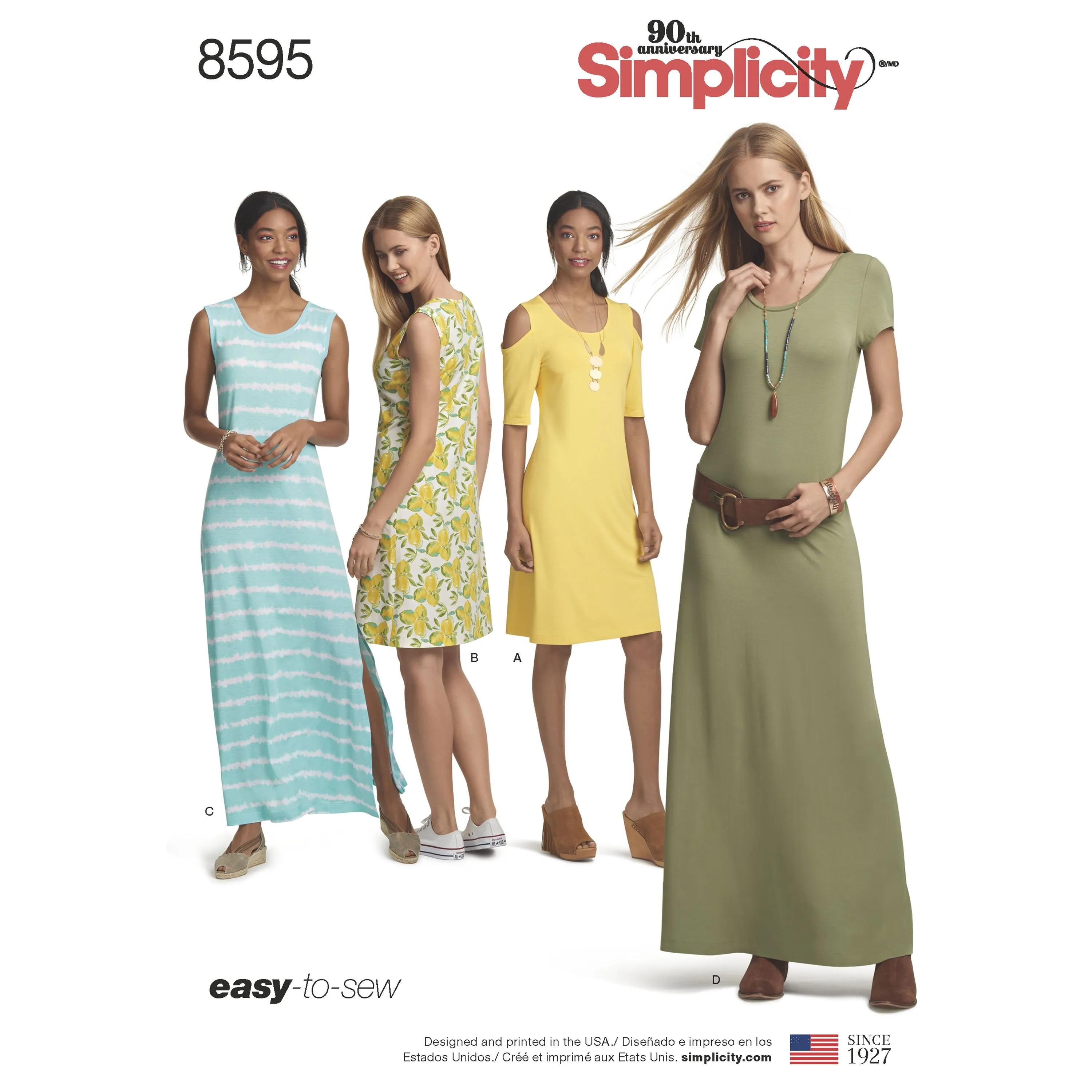 Simplicity Pattern 8595 Women's and Miss petite dresses