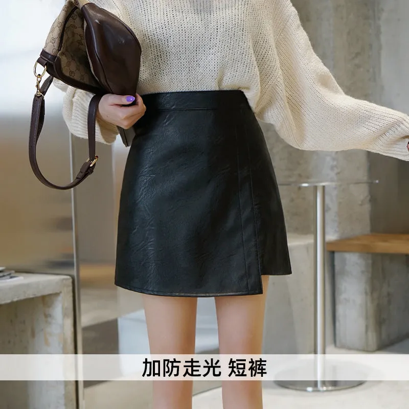 Skirt Women Slim-Look Niche Plus Size High Waist A-Line Hip Flattering Skirt