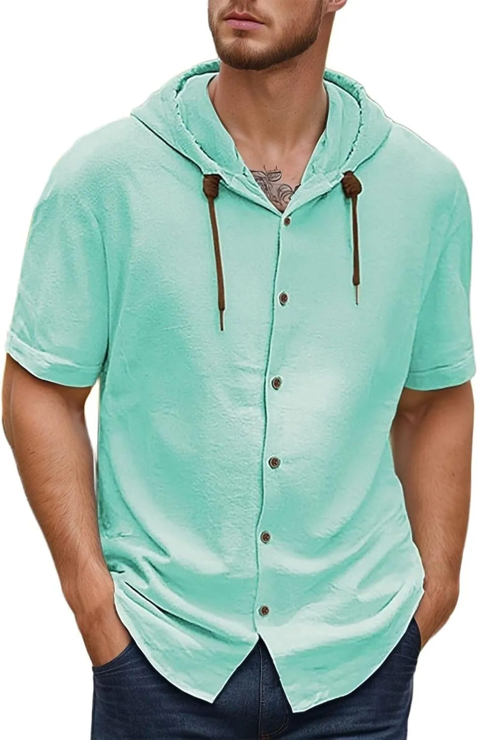 Slim Fit T Shirts for Men,Mens Workout Hoodie T Shirt Relaxed Fit Summer Stylish Lightweight Running Casual Tees