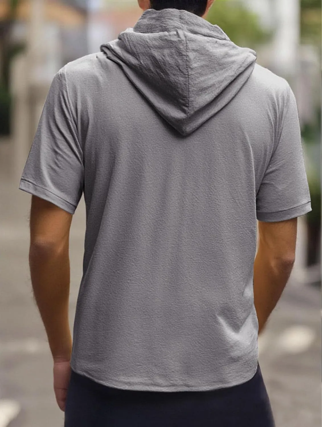 Slim Fit T Shirts for Men,Mens Workout Hoodie T Shirt Relaxed Fit Summer Stylish Lightweight Running Casual Tees